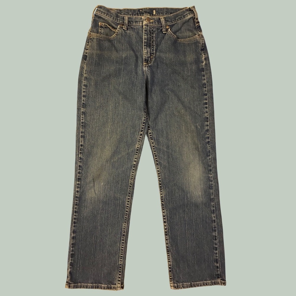Riders by Lee Medium Wash Mid Rise Straight Leg Jeans Size 8M 130186T